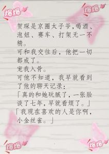 小说情侣之间的甜宠文，甜蜜爱情故事，看完超温暖